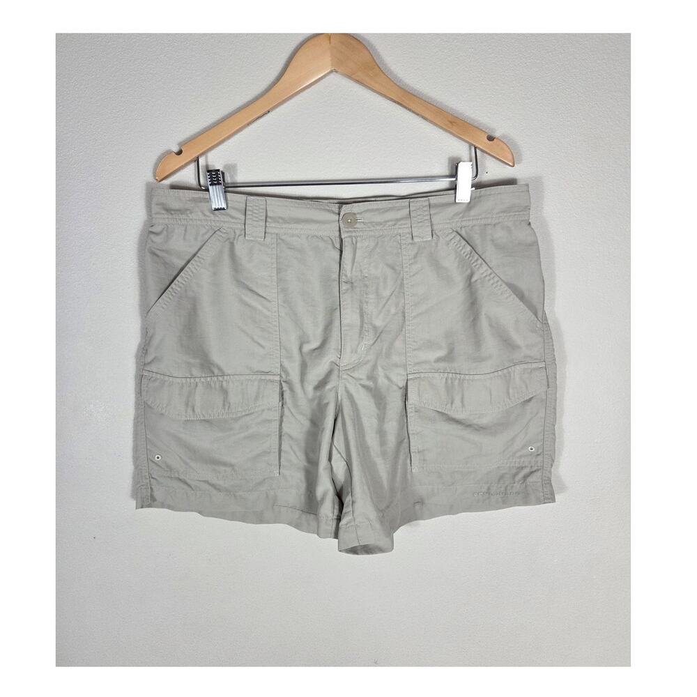 Columbia PFG Men's Omni-Shade Outdoors Fisherman Tan Cargo Shorts Size 38